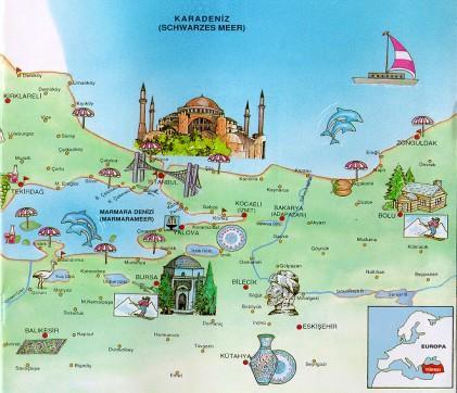 Map of ISTANBUL - TURKEY